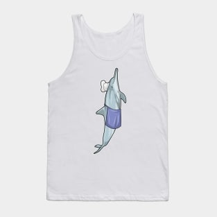 Dolphin as Cook with Chef hat Tank Top
